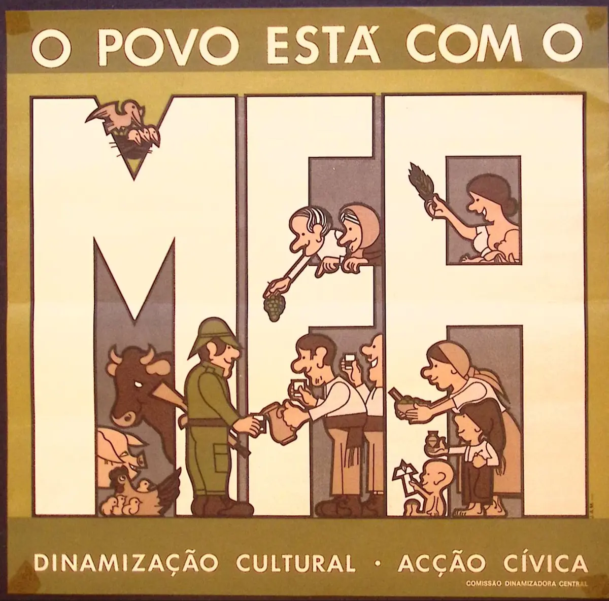 Wat is typerend aan aanplakbiljetten over saamhorigheid?